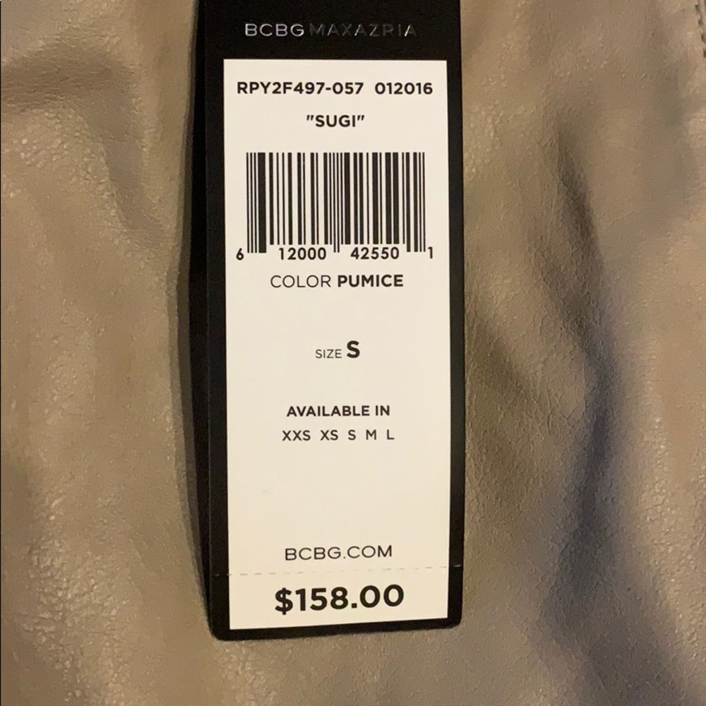 NWT BCBG Leather Joggers - Picture 2 of 3